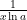 \frac{1}{x \ln a}