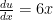 \frac{du}{dx} = 6x