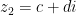 z_2 = c + di
