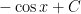 -\cos x + C