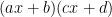 (ax+b)(cx+d)